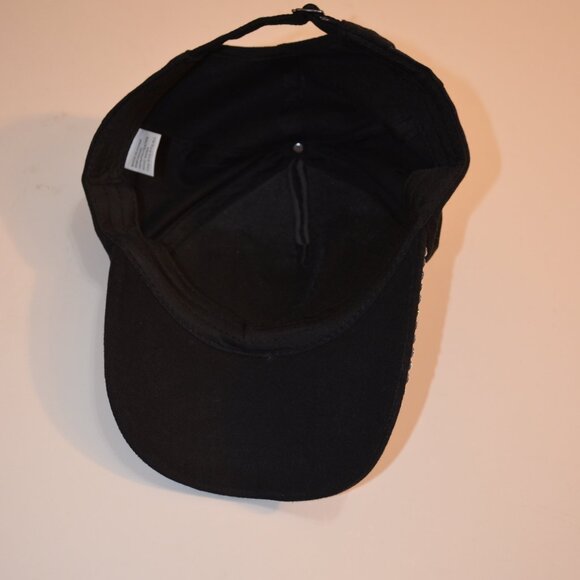Cap Baseball Black Silverton Rhinestones Decoration Dog's Paw Polyester One Size - Picture 6 of 6
